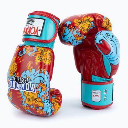 YOKKAO Hawaiian red boxing gloves FYGL-71-2