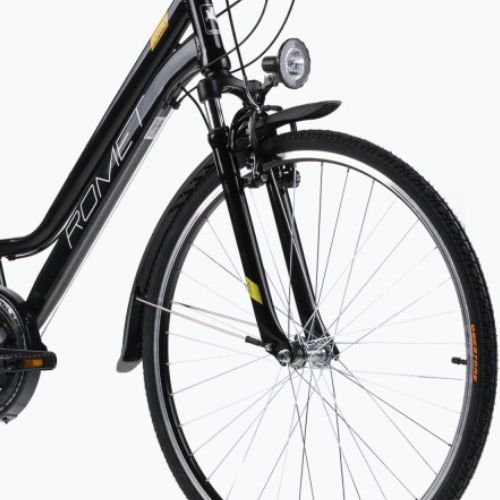 Women's trekking bike Romet Gazela black/yellow R22A-TRE-28-19-P-468