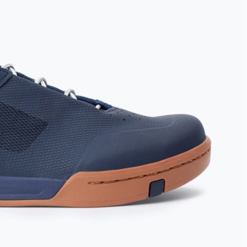 Men's platform cycling shoes Crankbrothers Stamp Lace navy blue and brown CR-STL04281A105