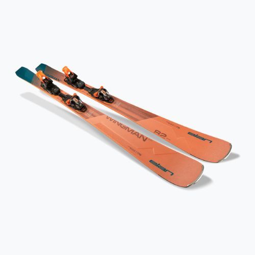 Elan Wingman 82 CTI Fusion + EMX 12 orange-blue downhill ski ABBHBT21