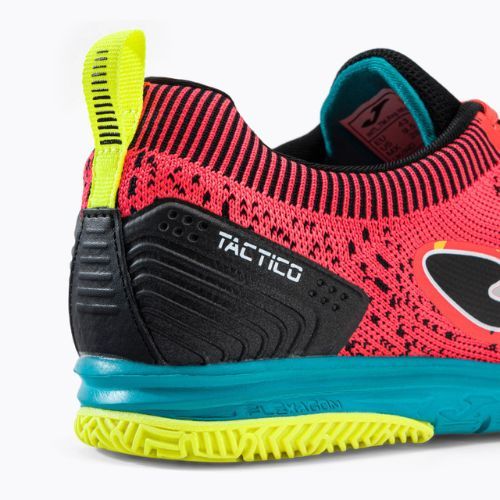 Joma Tactico IN men's football boots coral/turquoise