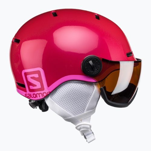 Salomon Grom Visor S2 children's ski helmet pink L39916200