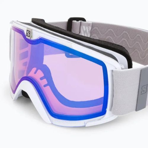 Salomon Xview Photo ski goggles white/aw blue L40844200