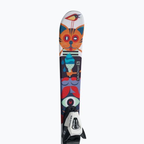 Children's downhill skis Salomon T1 XS + C5 colour L40891100