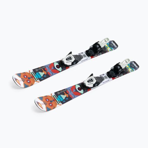 Children's downhill skis Salomon T1 XS + C5 colour L40891100