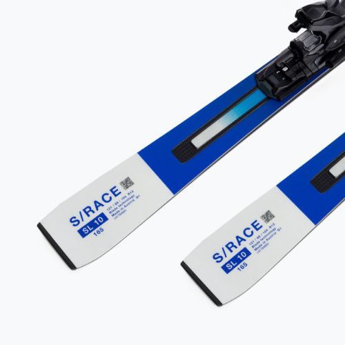 Salomon S Race SL 10 + M12 GW blue and white downhill skis L47038200