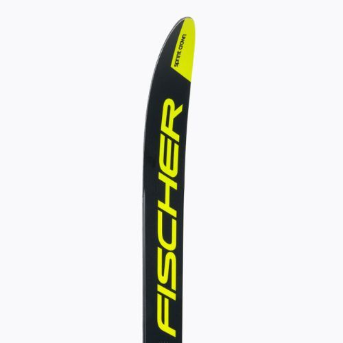 Fischer Sprint Crown + Tour Step-In children's cross-country skis black and yellow NP63019V