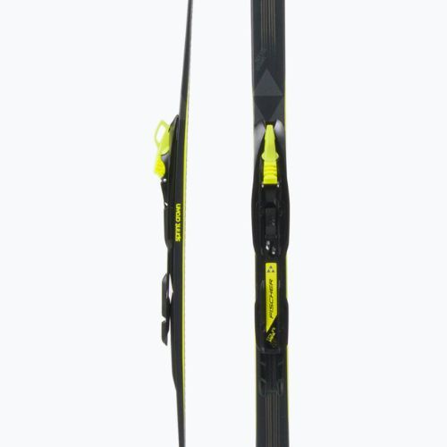 Fischer Sprint Crown + Tour Step-In children's cross-country skis black and yellow NP63019V