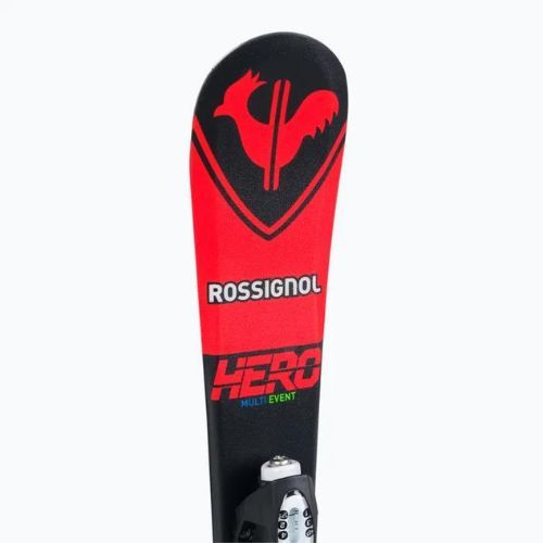 Children's downhill skis Rossignol Hero Pro + Team 4 GW Black Bulk red