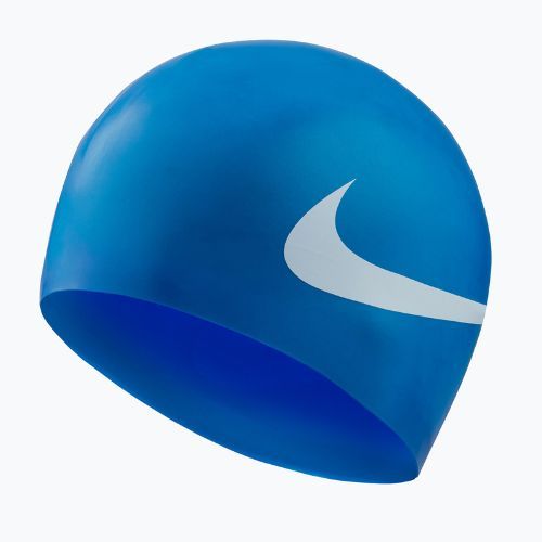 Nike Big Swoosh blue swimming cap NESS8163-494