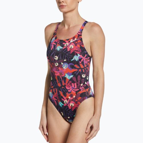 Women's one-piece swimsuit Nike Multiple Print Fastback pink NESSC050-678