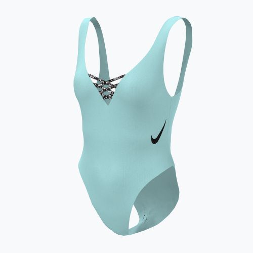 Nike Sneakerkini U-Back women's one-piece swimsuit light blue NESSC254-437