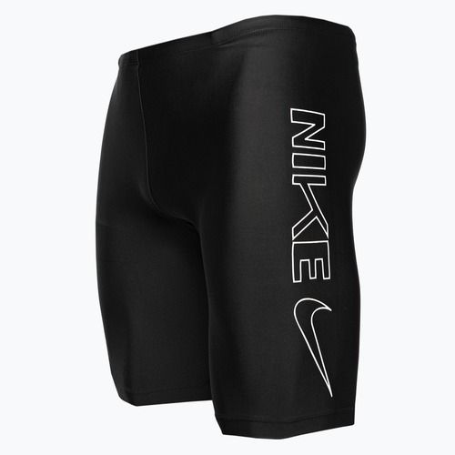 Men's Nike Multi Logo Swim Jammer Jet Black NESSC588-006