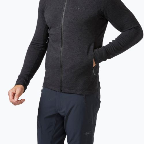 Men's trekking jacket Rab Nexus Hoody black QFF-70
