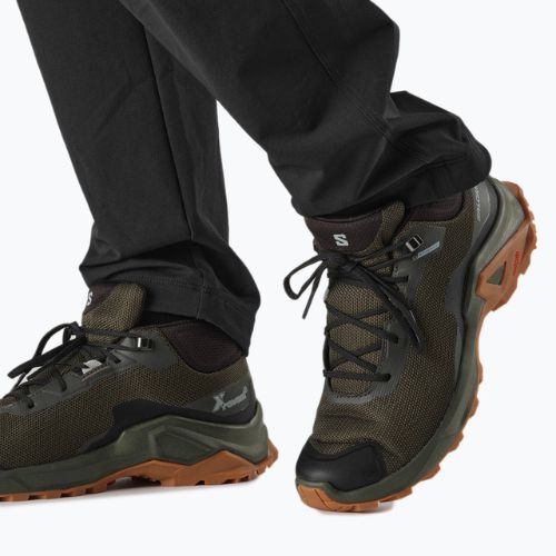 Men's trekking boots Salomon X Reveal Chukka CSWP 2 green L41763000