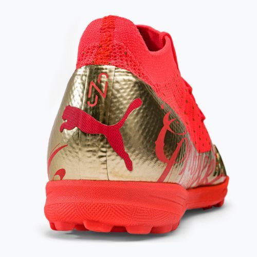 Children's football boots PUMA Future Z 3.4 Neymar Jr. TT orange and gold 107108 01