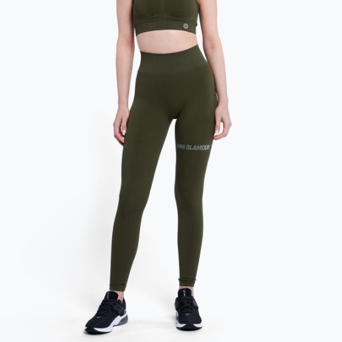 Women's workout leggings Gym Glamour Push Up Khaki 399
