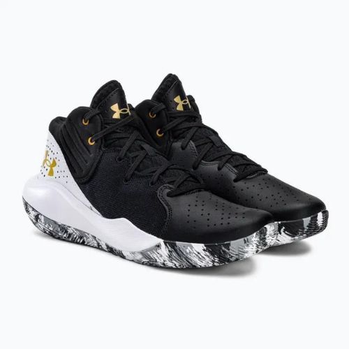 Under Armour men's basketball shoes black and white Jet '21 3024260-006