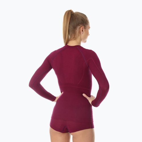 Women's thermal top Brubeck Active Wool plum