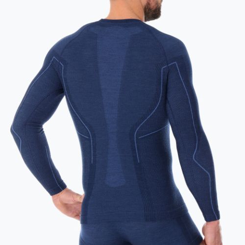 Men's thermal active sweatshirt Brubeck Active Wool navy blue