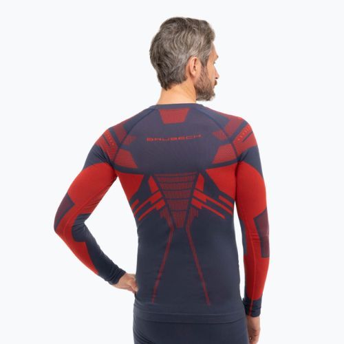 Men's thermal active sweatshirt Brubeck Dry dark blue/red