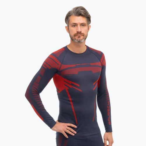 Men's thermal active sweatshirt Brubeck Dry dark blue/red