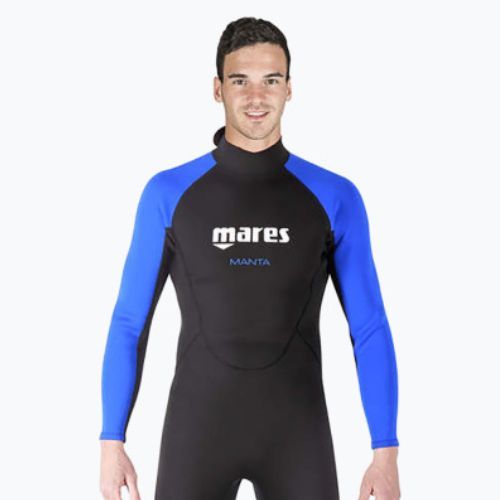 Men's diving wetsuit Mares Manta black and blue 412456