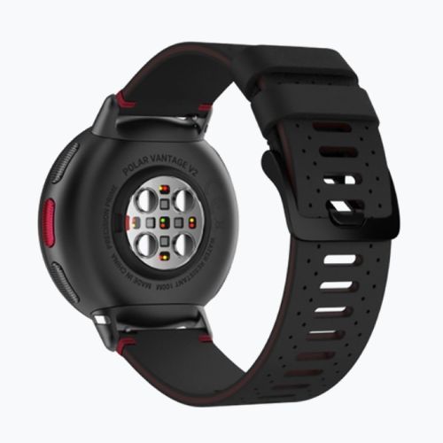 Polar black and red Vantage V2 Shift watch