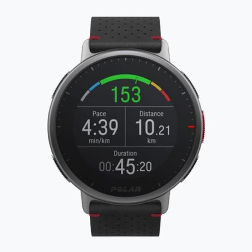 Polar black and red Vantage V2 Shift watch