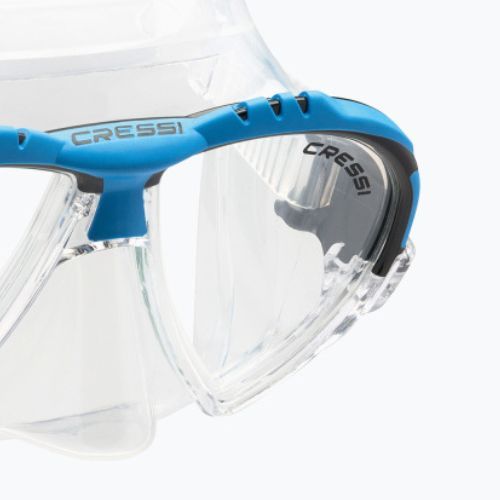 Cressi Matrix clear blue diving mask DS301063