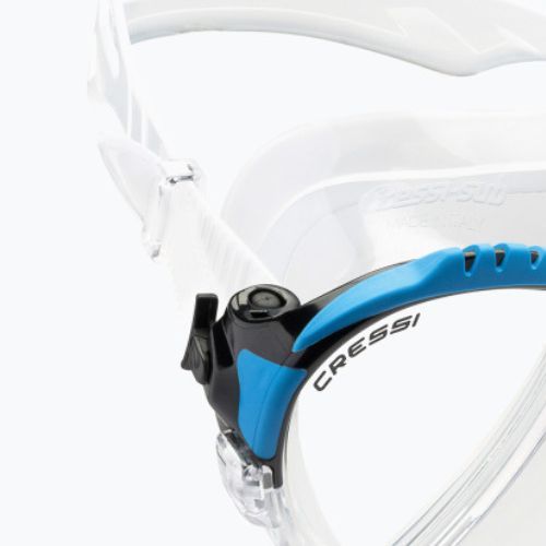 Cressi Matrix clear blue diving mask DS301063