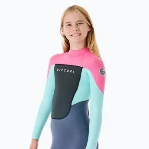 Rip Curl Groms Omega 3/2GB B/Zip 20 pink-blue children's wetsuit 118BFS