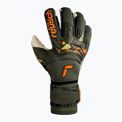 Reusch Attrakt Speedbump Ortho-Tec goalkeeper gloves green 5370078-5556