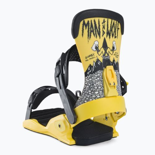 Men's Drake Fifty yellow snowboard bindings 71221006-45