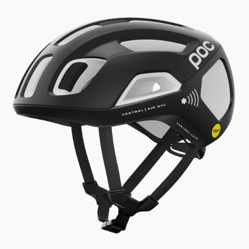 Bicycle helmet POC Ventral Air MIPS NFC uranium black/hydrogen white matt