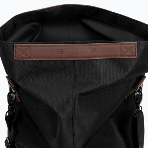 Basil Bloom City Shopper bike rack bag black B-17779