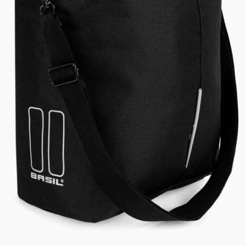Basil Bloom City Shopper bike rack bag black B-17779