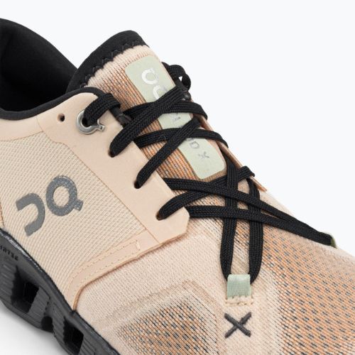 Women's running shoes On Cloud X 3 beige 6098694