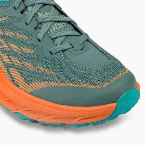 HOKA Speedgoat 5 men's running shoes green-orange 1123157-TMOR