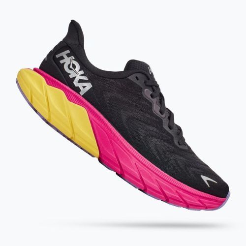 Women's running shoes HOKA Arahi 6 black-pink 1123195-BPYR
