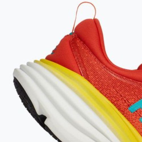 HOKA Bondi 8 men's running shoes red 1123202-RAFL