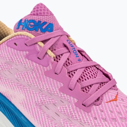 Women's running shoes HOKA Clifton 9 pink 1127896-CSLC