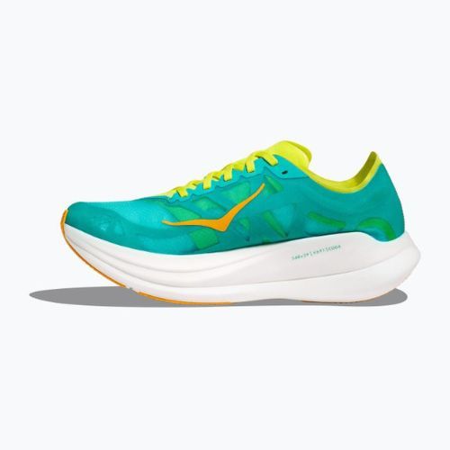 HOKA Rocket X 2 men's running shoes blue/yellow 1127927-CEPR