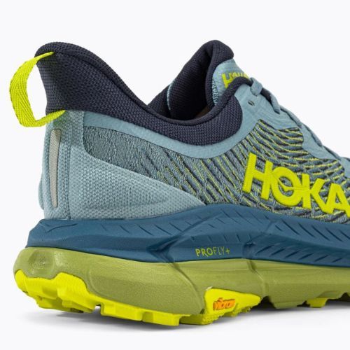 HOKA men's running shoes Mafate Speed 4 blue/yellow 1129930-SBDCT