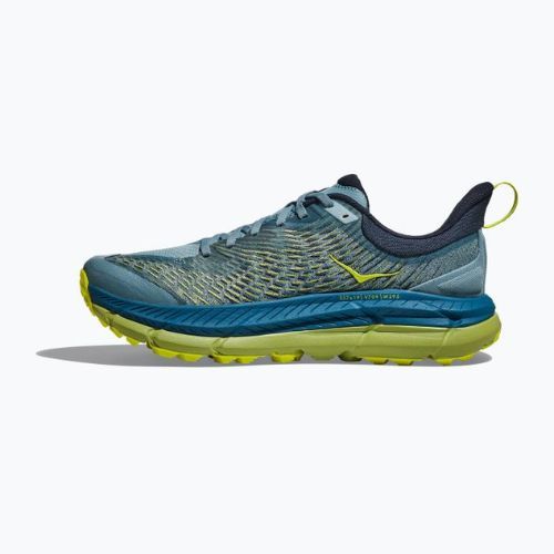 HOKA men's running shoes Mafate Speed 4 blue/yellow 1129930-SBDCT