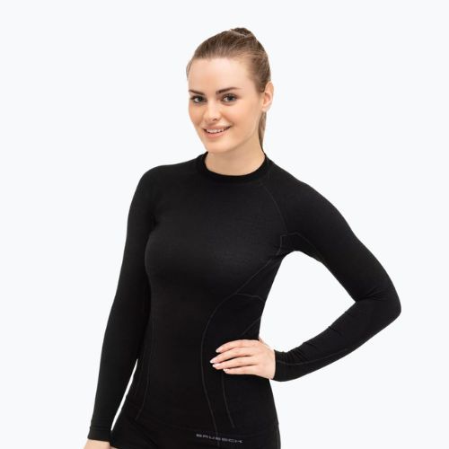 Women's thermal top Brubeck Active Wool black