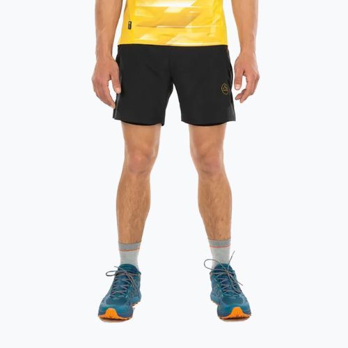 LaSportiva men's Ultra Distance Short 7" running shorts black P45999100