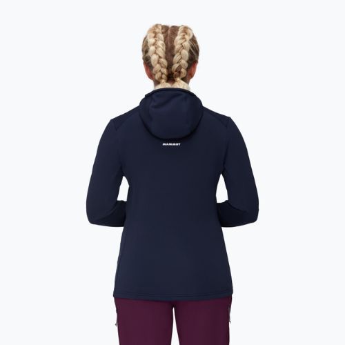Mammut women's trekking sweatshirt Aconcagua Light ML Hooded navy blue