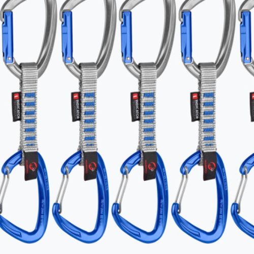Mammut Crag Keylock Wire climbing expressions 10 cm Indicator Quickdraws 6 pcs blue.