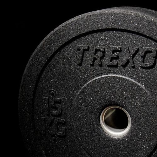 XTREXO Olympic bumper weights black TRX-BMP015 15 kg